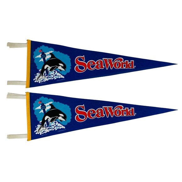 Vintage Sea World Pennant Orlando Florida | Sold Separately - Picture 1 of 8